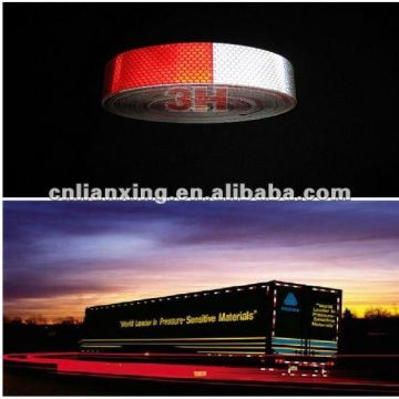 Truck warning conspicuity reflective tape