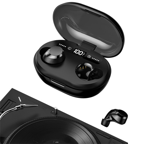 Hot Sale Handsfree Hifi 6D Stereo Auto Pairing Dipimpin Layar Bluetooth Earphone Dengan Interkom