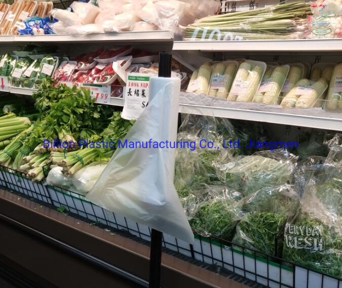 Supermarket Flat Fresh Food Produce Packaging on Roll