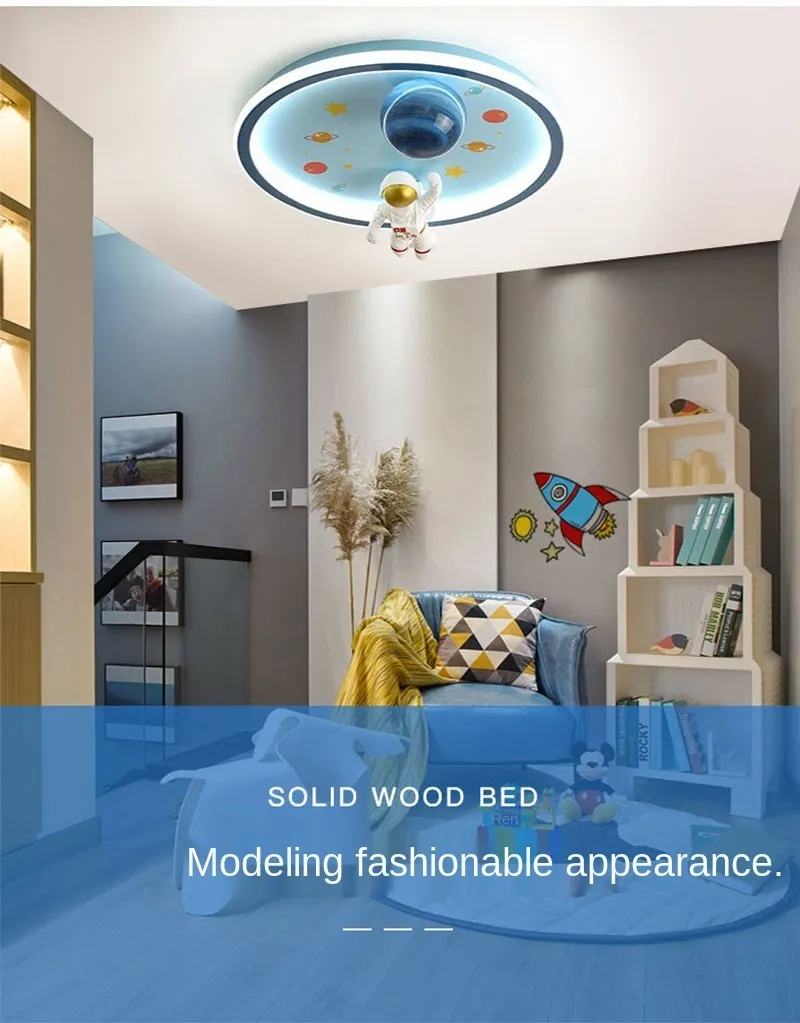 Children′s Room Bedroom LED Ceiling Light Dreamy Astronaut Planet Astronaut