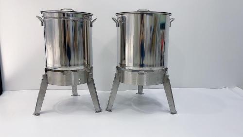 Kapasitas besar set pot masak kalkun stainless steel