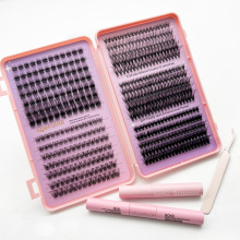 Knot-Free Pre-Cut DIY Cluster Lashes: Mink and Silk Individual False Lashes