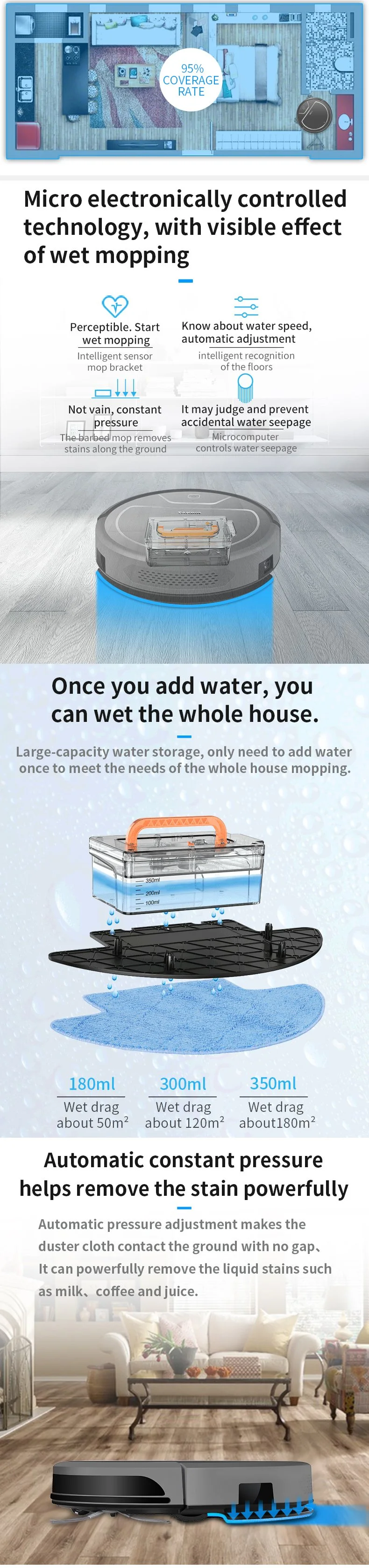 Portable Carpet Floor Cordless Cleaner Robot Sweeper Household Vacuum Cleaner