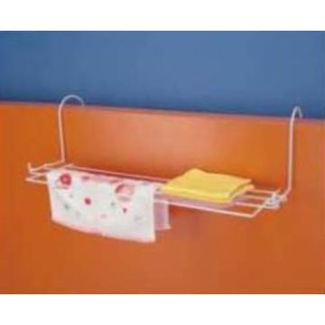 Bathroom white hanging door storage rack