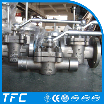 stainless steel socket weld plug valve