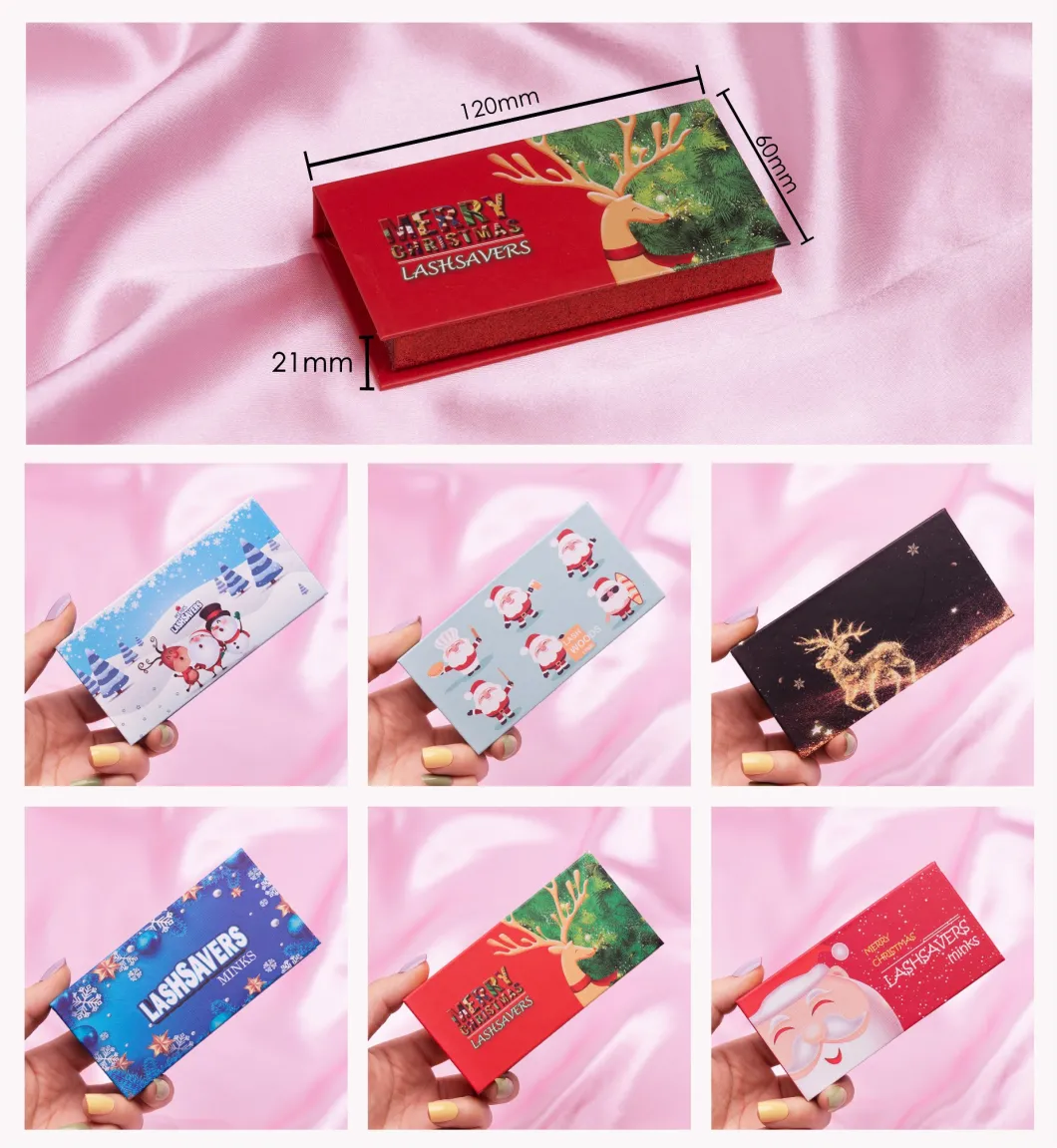 Wholesale Custom Logo Packing Box 3D 5D 25mm Strip False Lash Real Mink Fur Luxury Eyelashes