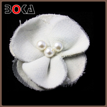 3d Flower mesh pearl beads applique patch for clothes