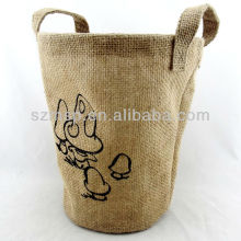 Natural jute decorative baskets