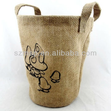 Natural jute decorative baskets