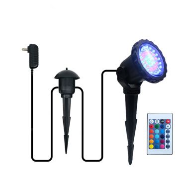 Remote Control LED Pond Spotlight with 24-Key Remote