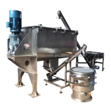 Spiral Type Granular Ribbon Blender Horizontal Powder Mixer