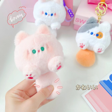 Cute 10CM Cate Keychain Plush Dolls - Kawaii Cartoon Stuffed Animal Toys