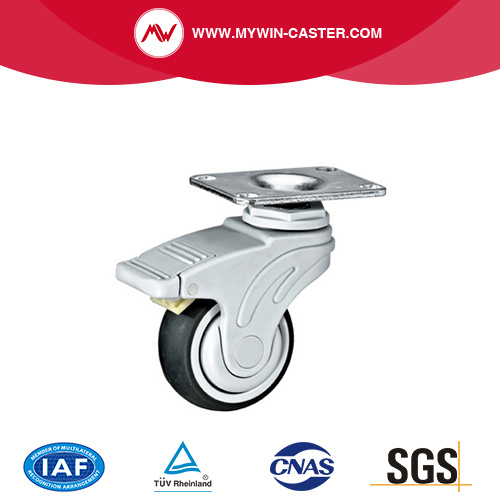 Plate Braked TPR Medical Caster wheel