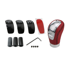 Universal 5-Speed Manual Leather Gear Shift Knob