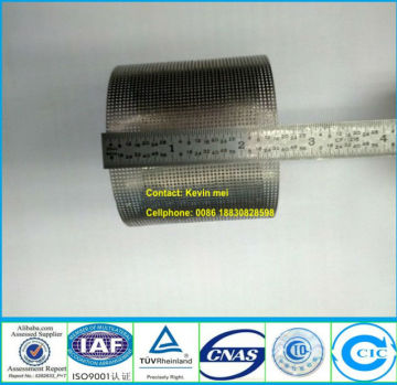 ss316 304 201 round hole Stainless Steel Perforated Tube for cylinder/Liquid Filter/muffler exhaust system