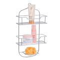 Hot selling chrome hanging bathroom tiered shower caddy