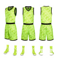 Aangepaste sublimatie basketbaluniform met zak