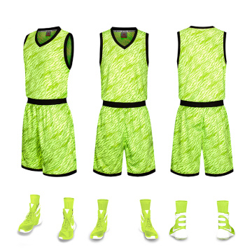 Uniforme di basket di sublimazione personalizzata con tasca