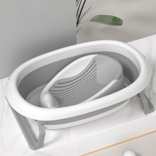 Newborn Baby Bath Seat: Durable, Soft Safety Shower Chair with Bath Rack