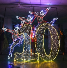 Animated 12 Days of Christmas Ornaments: Ten Lords Leaping