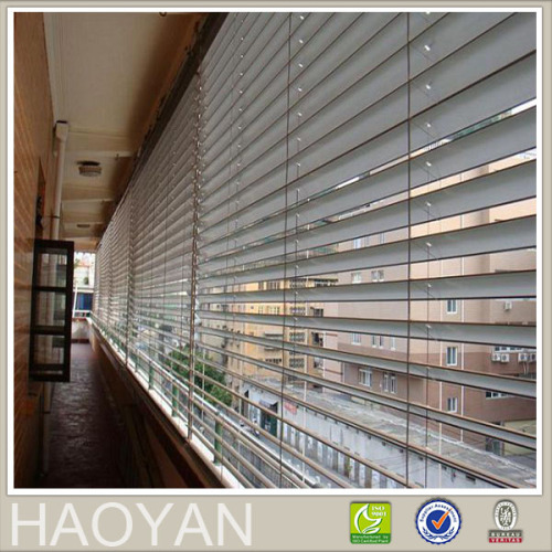 diverse styles of alumnium shutter used for shading