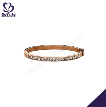 Rose gold cz thin costume jewelry imported bracelets china