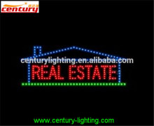 REAL ESTATE animated led sign