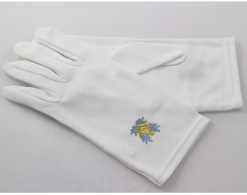 Masonic Regalia White Cotton Gloves