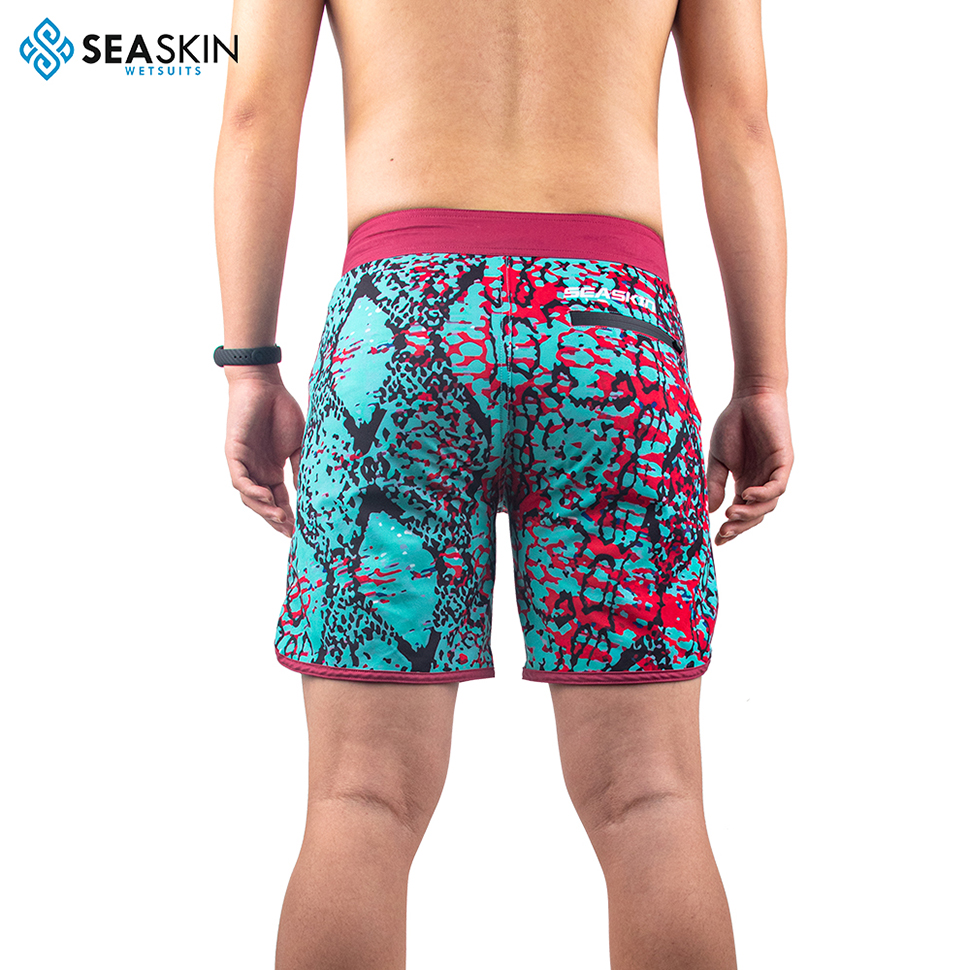 Seaskin Men Custom Logo Logo Swim Beach Shorts