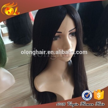 Homeage 100% virgin human jewish wig european hair,human hair jewish wig