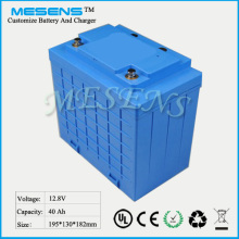 LiFePO4 Battery Pack 12V 40ah for LED Light with BMS