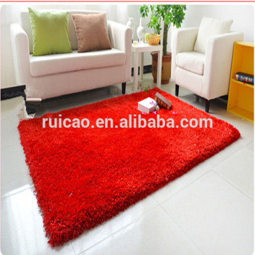 2014 new design handmade butterfly yarn red floor carpet for home indoor