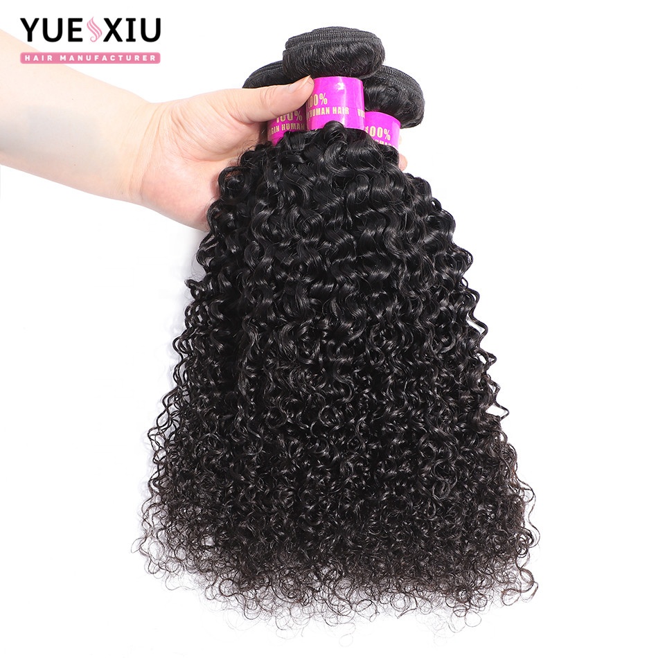 In stock jerry curly human hair extensions, brazilian curly hair products for black women