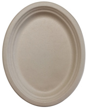 Biodegradable 12 Fiber Oval Plate