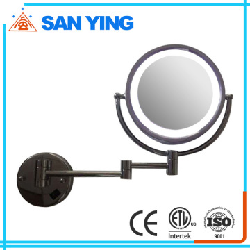 Led light magnifying mirror