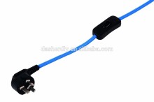 High quality CCC 3pin plug & 8S303 switch & braided wire