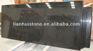 polished prefacbricated Black galaxy granite countertop