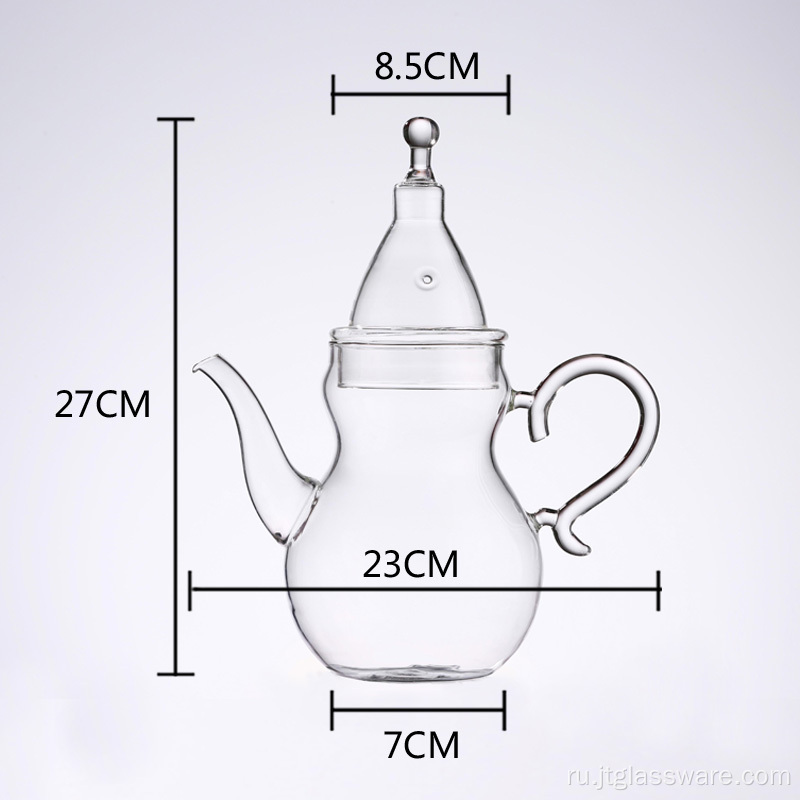 Принадлежности для сервировки чая Заварочный чайник из марокканского стекла