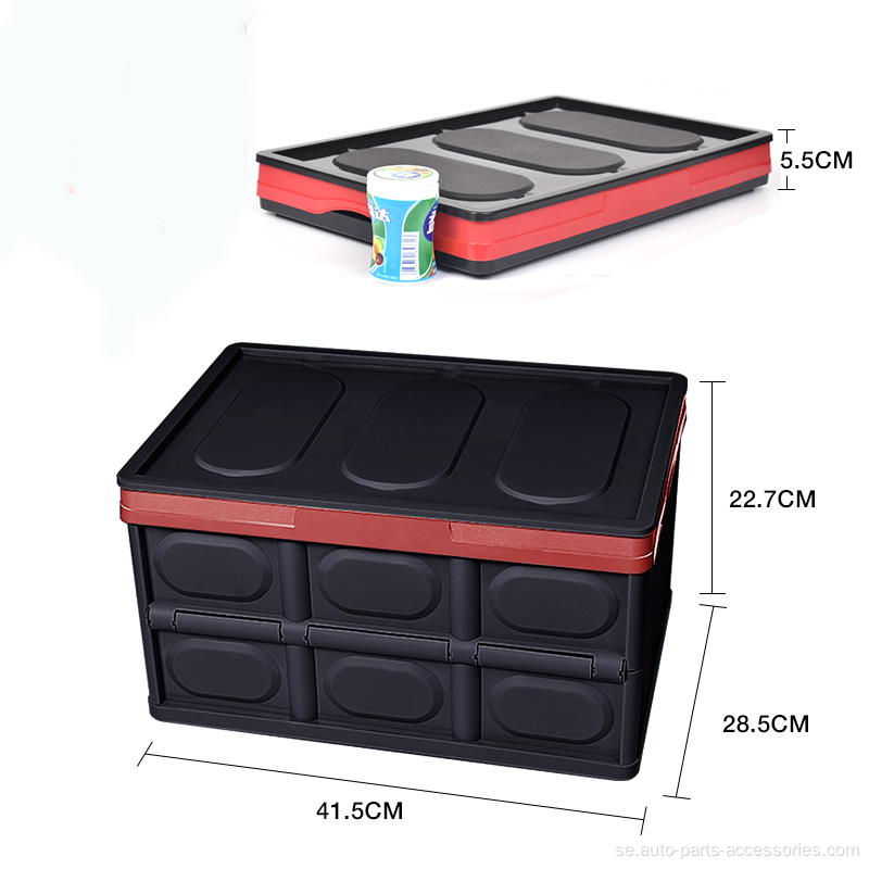 30L stor kapacitet Plastisk hopfällbar förvaringslastbox
