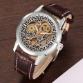 Kilang Watch Kulit Manusia Brown Brown