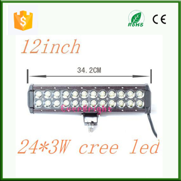 13 inch 72w led light bar 5040lm offroad led light bar