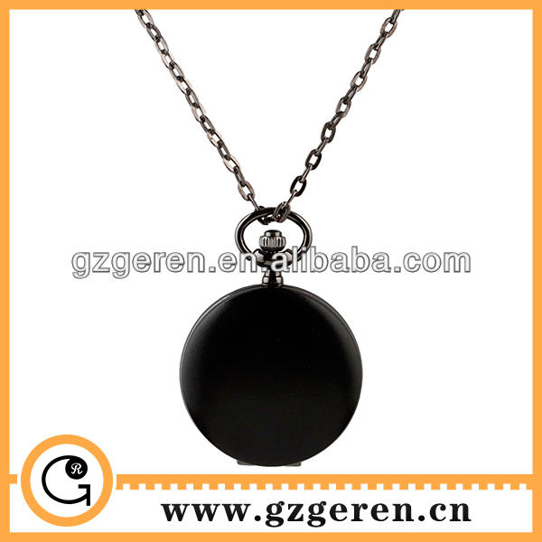 China factory wholesale High Quality Matte Black blank Pocket Watch with cheap price