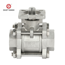 3PC ball valve with platform
