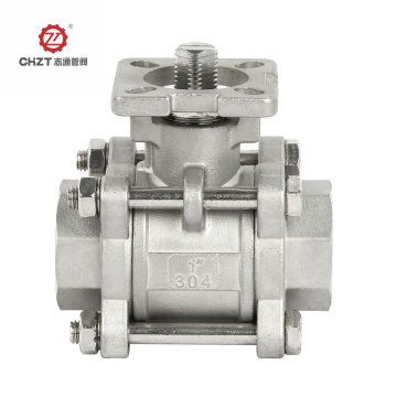 3PC ball valve with platform