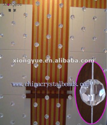 Glass beaded shower curtains for home decoration