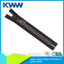 fashion style Rhinestone zipper zippers two way zippers