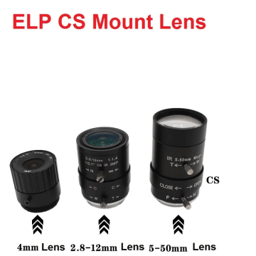 CS Mount Camera Lens Manual Zoom Lens For CCTV Security USB Camera
