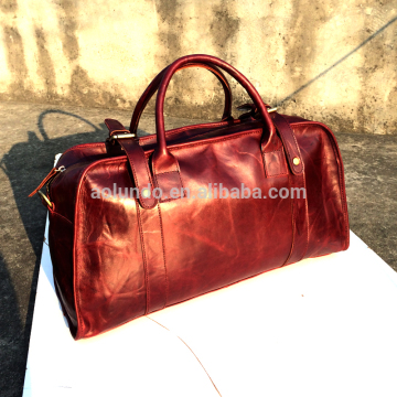 high quanlity men leather duffle bag