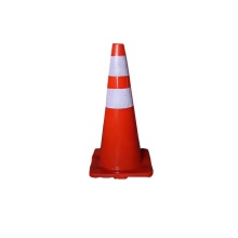 Customizable High Visibility Retractable Safety Road Cones - Flexible Reflective PVC