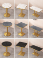 Restoran Modern Camilan Small Round Fast Table